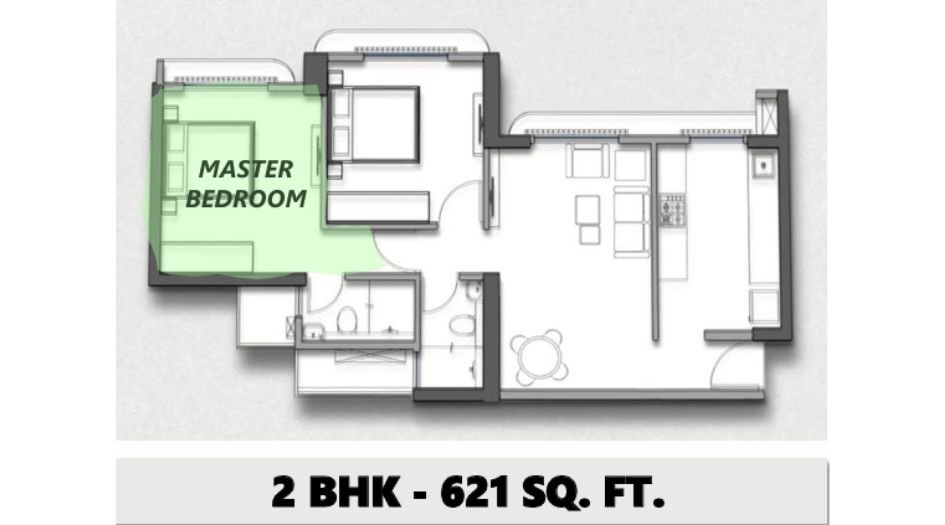 Growth-Housing-Floor-Plan-2 BHK-621 Sqft